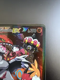 Pokemon Team Magma's Groudon EX Holo Card 15/34 Double Crisis 2015 - Image 3