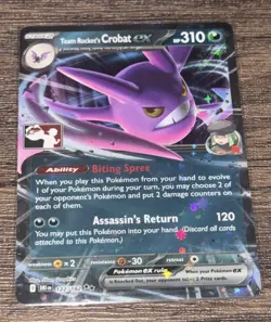Team Rocket's Crobat ex - 122/182 - Prize Pack Series Cards - Image 1