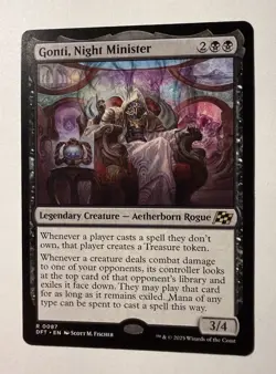 x1 Gonti, Night Minister R MTG Aetherdrift M/NM, English - Image 1
