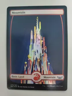 MTG Mountain (279) Streets of New Capenna Foil Land - Image 1