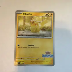 Pokemon Pikachu Illustration Contest 2024 Promo SV Black Star Card 214 Regular - Image 1