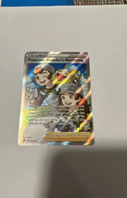 Pokemon Breeder's Nurturing (Full Art) 188/189 Swsh03: Darkness Ablaze Holo - Image 1