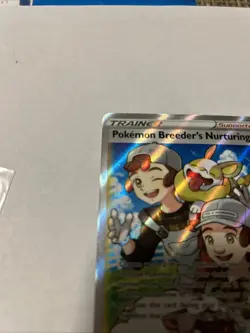 Pokemon Breeder's Nurturing (Full Art) 188/189 Swsh03: Darkness Ablaze Holo - Image 2