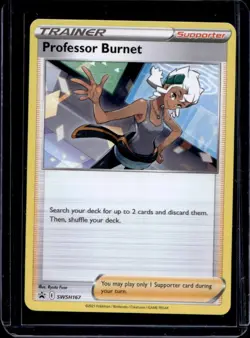 2019-2023 Pokemon SWSH Black Star Promos Professor Burnet #SWSH167a - Image 1