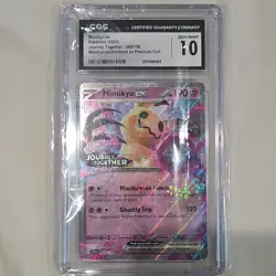 CGC 10 Mimikyu ex 069/159 Journey Together Stamped Holo Pokemon TCG 2025 - Image 1