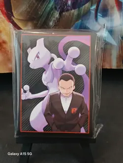 Pokemon Destined Rivals ETB Sleeves Giovanni And Mewtwo Sealed - Image 2
