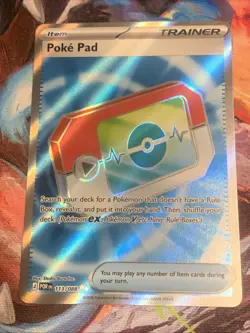 POKE PAD 113/088 Pokemon TCG 2026 Perfect Order Full Art Rare Trainer Item Card - Image 1