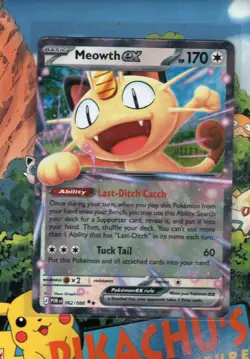 Pokemon TCG Meowth ex 062/088 Me03: Perfect Order Holo NM/M - Image 1