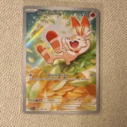 Pokemon Scorbunny ASCEn Holo Rare 225/217 70 HP 2026 Pokemon TCG - Image 1