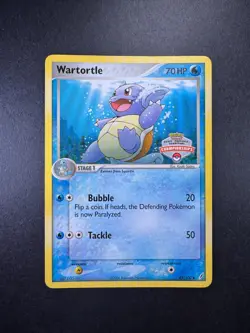 2006 Pokemon Wartortle ex Crystal Guardians State Championships Promo STAMPED - Image 1