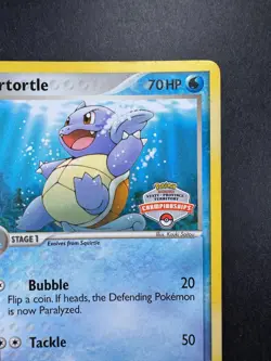 2006 Pokemon Wartortle ex Crystal Guardians State Championships Promo STAMPED - Image 3