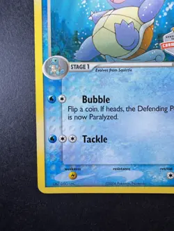 2006 Pokemon Wartortle ex Crystal Guardians State Championships Promo STAMPED - Image 4