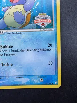 2006 Pokemon Wartortle ex Crystal Guardians State Championships Promo STAMPED - Image 5