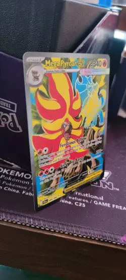 Pokemon TCG Mega Pyroar Ex Full Art 099/086 NM English Chaos Rising - Image 2