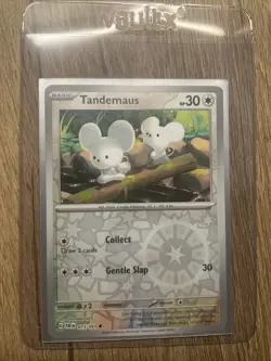 Pokemon TCG Tandemaus Scarlet & Violet: Paldean Fates 073/091 Reverse Holo NP - Image 3
