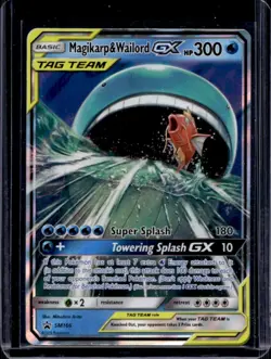 2016-19 Pokemon SM Black Star Promos Magikarp & Wailord Tag Team #SM166 - Image 1