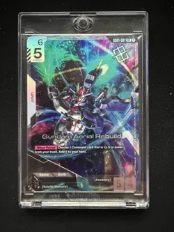 Gundam Newtype Challenge Winner Card Aerial Rebuild Alt Promo GD01-067 - Image 1
