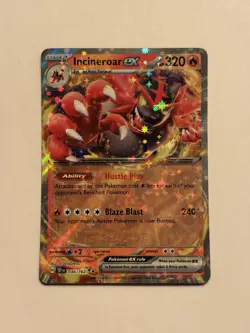 Incineroar ex 034/162 SV05: Temporal Forces Holo Pokemon TCG NM Double Rare - Image 1
