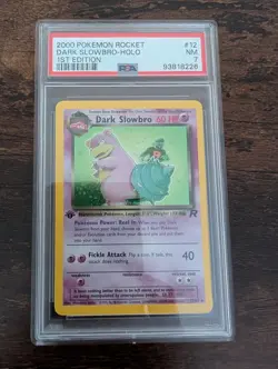 Pokemon TCG Dark Slowbro 12/82 PSA 7 - Image 2