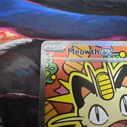 Meowth ex 121/088 SIR rare Pokemon Perfect Order top chase! Will grade well!! - Image 2
