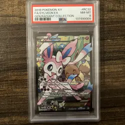 Sylveon EX RC32 Full Art Pokemon XY Generations Radiant Collection NM-MT PSA 8 - Image 1