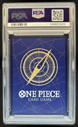 2026 One Piece Dracule Mihawk Secret Rare Manga Alt Art #OP14-119 PSA 10 - Image 2