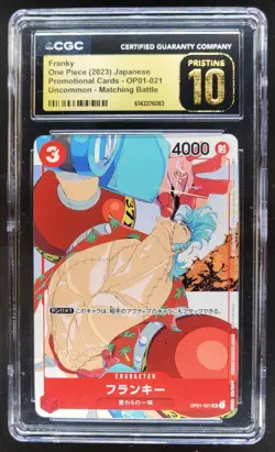 2023 ONE PIECE JP FRANKY PROMO OP01-021 CGC 10 PRISTINE G PT - Image 1