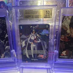 One Piece Sengoku SP Holo The Azure Sea's Seven OP07-046 Beckett 10 - Image 1