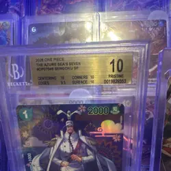 One Piece Sengoku SP Holo The Azure Sea's Seven OP07-046 Beckett 10 - Image 2