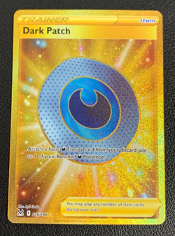 Dark Patch 216/196 Lost Origin Gold Secret Rare Pokemon TCG Card NM - Image 1
