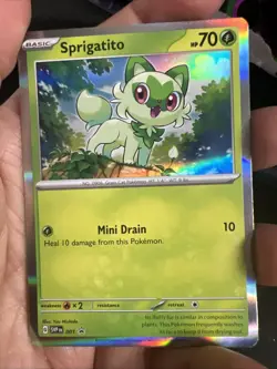 Sprigatito 001 Sv: Scarlet & Violet Promo Cards Holo - Image 1