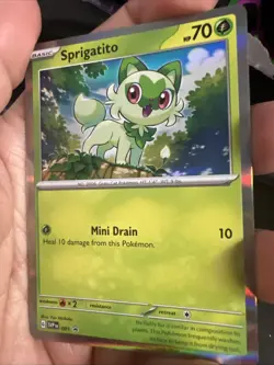 Sprigatito 001 Sv: Scarlet & Violet Promo Cards Holo - Image 2