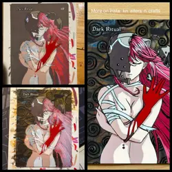 Handpainted Dark Ritual card - Image 4