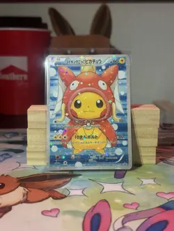 Poncho Pikachu STAR HOLO - Full Set (6) Custom Cards - Image 3