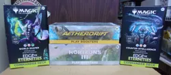 MTG MODERN 3 & AETHERDRIFT PLAY + (2) EDGE ETERNITIES COMMANDER DECKS - Image 1