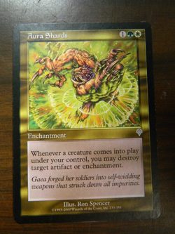 MTG Magic The Gathering Invasion Aura Shards Excellent - NM Condition - Image 1