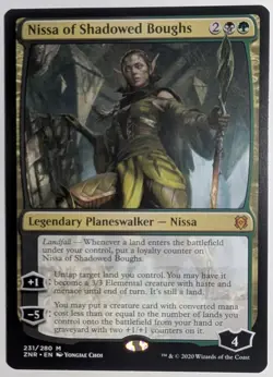 Nissa of Shadowed Boughs x1 Zendikar Rising Magic the Gathering MTG LP/NM - Image 1