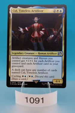 MTG Cid, Timeless Artificer (0414) Final Fantasy Foil - Image 1