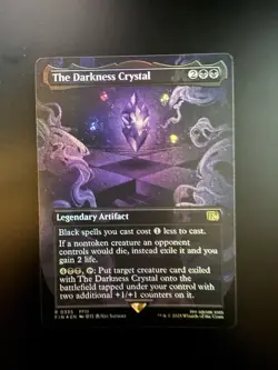 MTG Final Fantasy English The Darkness Crystal Borderless 0335 Foil - Image 1
