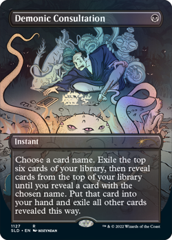 👺Secret Lair Special Guest Kozyndan Another Story FOIL Demonic Consultation MTG - Image 4