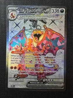 Pokemon TCG Charizard EX Obsidian Flames 215/197 Near Mint Condition - Image 1