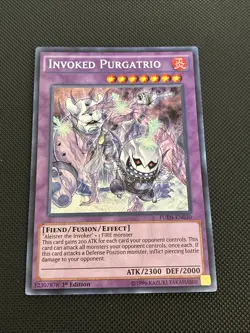 Yugioh! Ivoked Purgatrio FUEN-EN030 Fusion Enforcers Secret Rare 1st Edition NM - Image 1