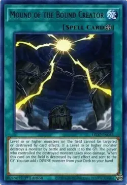 YUGIOH 3x Mound of the Bound Creator LED7-EN053 1st edition Rare NM x 3 - Image 1
