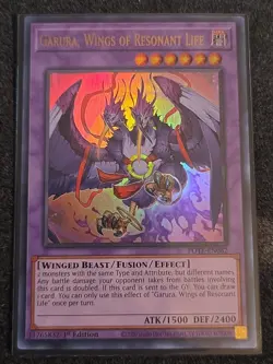 Yugioh! NM Garura, Wings of Resonant Life - POTE-EN082 - Ultra Rare - 1st Editio - Image 1