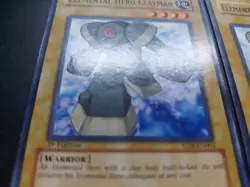 Yugioh - Elemental Hero Clayman TLM-EN003 Common 1st Edition Playset x3 - Image 2