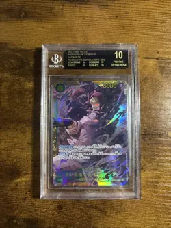 2023 one piece op04 kingdoms of intrigue rosinante donquixote BGS 10 black label - Image 1