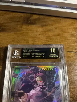 2023 one piece op04 kingdoms of intrigue rosinante donquixote BGS 10 black label - Image 2