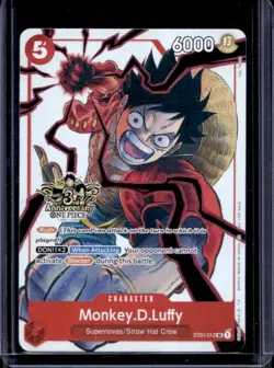 2025 One Piece 3rd Ann Tournament Monkey D. Luffy Promos #ST01-012 - Image 1