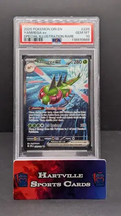 2025 Pokemon Destined Rivals Yanmega ex Special Illustration Rare 228/182 PSA 10 - Image 1