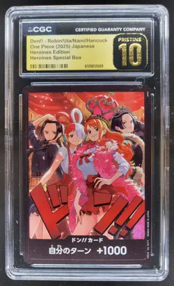 2025 ONE PIECE JP DON!! ROBIN UTA NAMI HANCOCK HEROINES CGC 10 PRISTINE G PT - Image 1